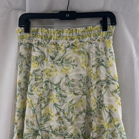 Alice + Olivia Jocelyn Maxi Eyelet Godet Skirt - Picture 3 of 4